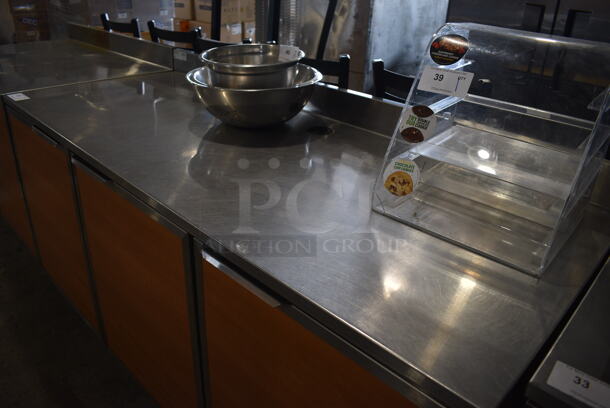 Duke SUBP-72M Stainless Steel Counter w/ 3 Wood Pattern Doors. 72x30x40 - Image 3 of 7