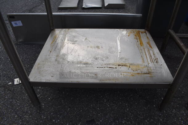 Stainless Steel Table w/ Back Splash and Under Shelf. 36x30x38 - Image 4 of 5