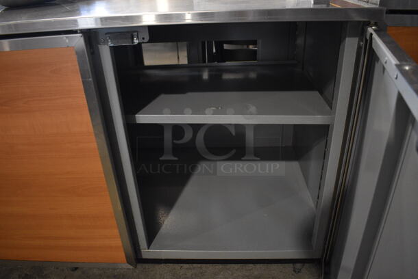 Duke SUBP-72M Stainless Steel Counter w/ 3 Wood Pattern Doors. 72x30x40 - Image 4 of 7