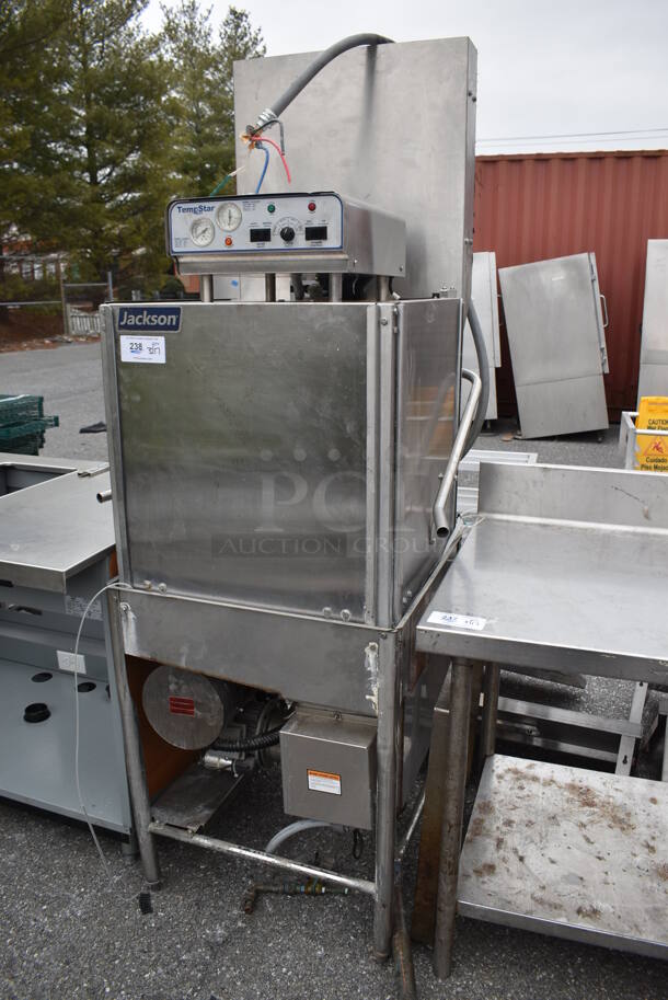 Jackson Tempstar Stainless Steel Commercial Straight Pass Through Dishwasher. 208-230/240 Volts, 3 Phase. 31x31x81 - Image 2 of 8