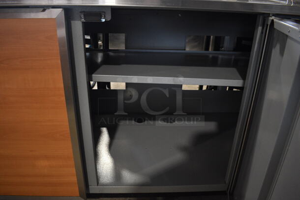 Duke SUBP-72M Stainless Steel Counter w/ 3 Wood Pattern Doors. 72x30x40 - Image 5 of 7