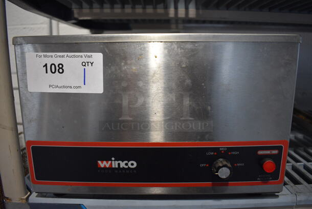 Winco FW-S500 Stainless Steel Commercial Countertop Food Warmer. 120 Volts, 1 Phase. 14.5x23x9.5. Tested and Working! - Image 4 of 5