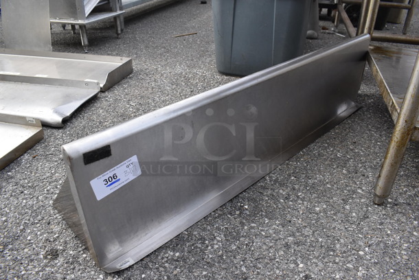 Stainless Steel Shelf w/ Wall Mount Brackets. 48x12x12