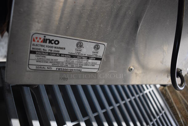 Winco FW-S500 Stainless Steel Commercial Countertop Food Warmer. 120 Volts, 1 Phase. 14.5x23x9.5. Tested and Working! - Image 5 of 5