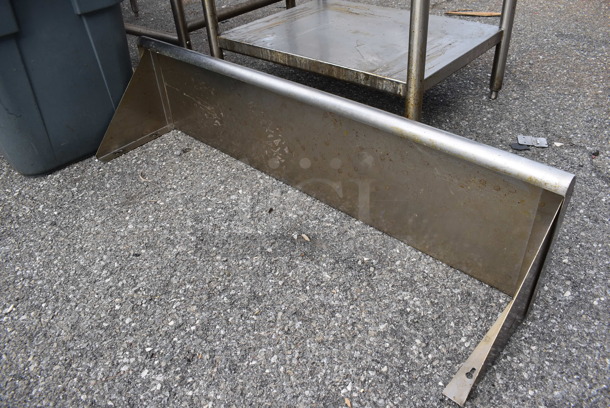 Stainless Steel Shelf w/ Wall Mount Brackets. 48x12x12 - Image 2 of 3