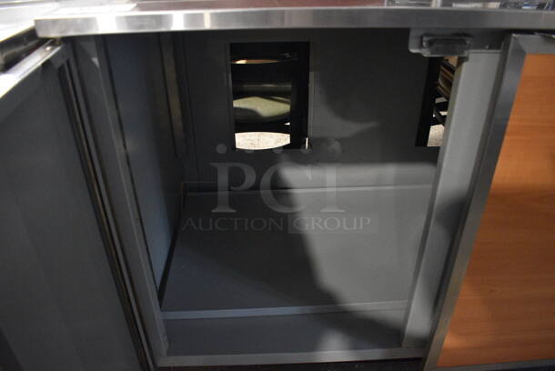 Duke SUBP-48M Stainless Steel Counter w/ 2 Wood Pattern Doors. 48x30x40 - Image 5 of 6