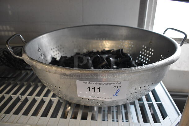 ALL ONE MONEY! Metal Colander w/ Black Poly Metro Shelf Clips - Image 1 of 3