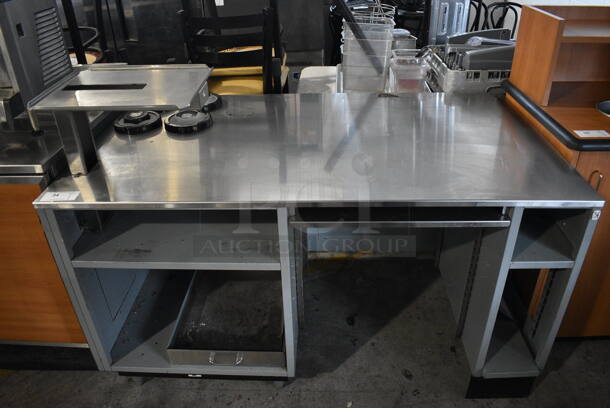 Duke Stainless Steel Subway Make Line Cashiers Station. 61x34x45 - Image 1 of 6