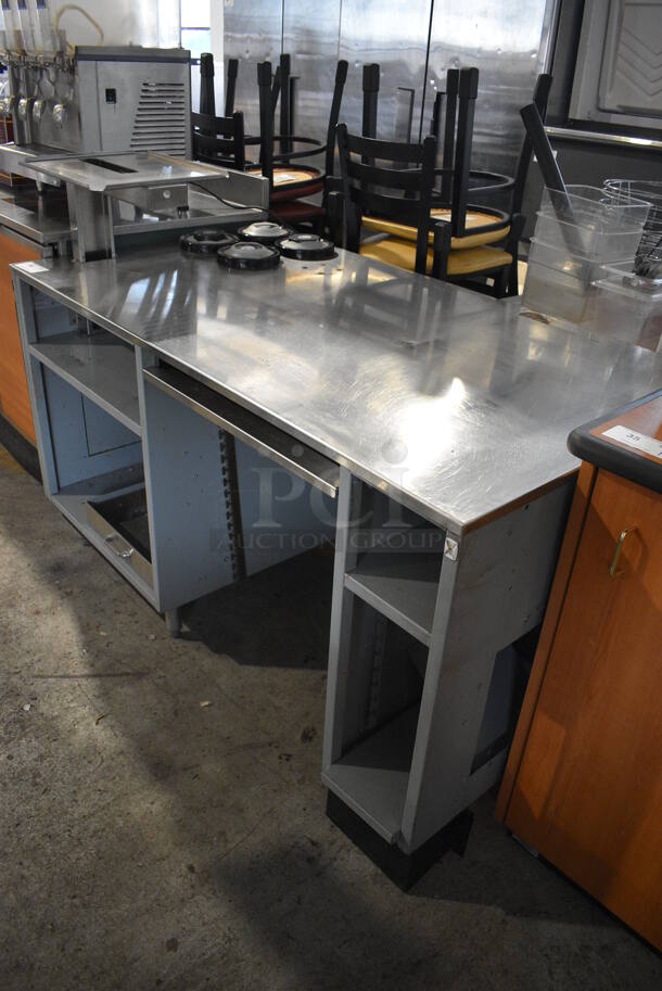 Duke Stainless Steel Subway Make Line Cashiers Station. 61x34x45 - Image 2 of 6