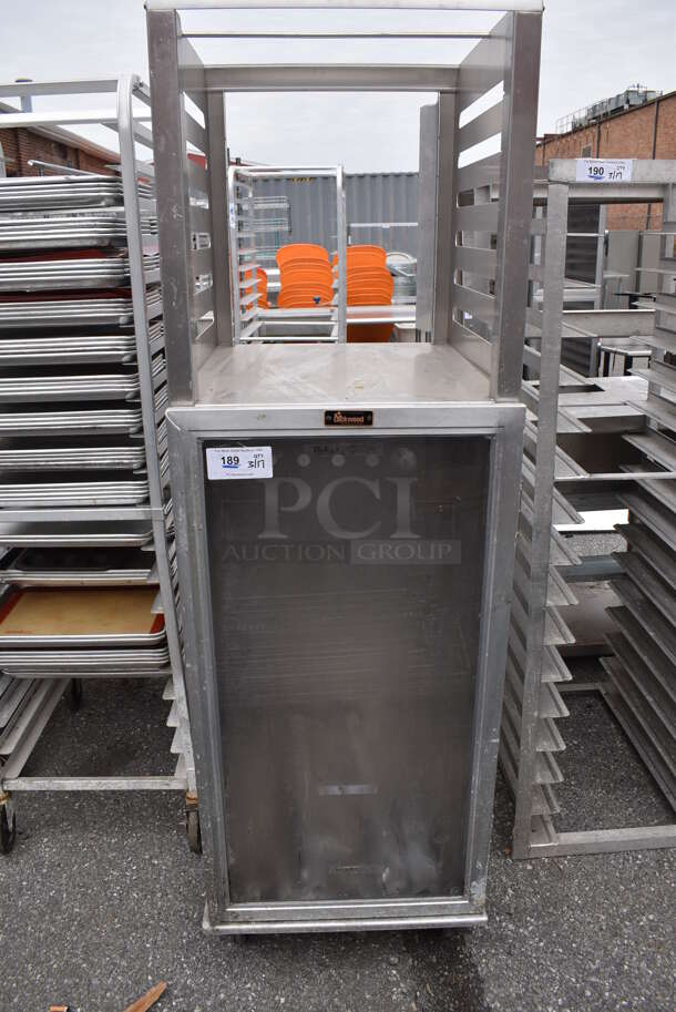 Lockwood Metal Commercial Pan Transport Rack on Commercial Casters. 22x29.5x71