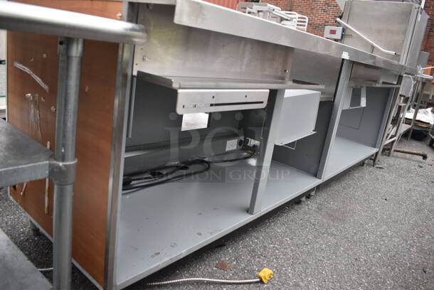 Duke DC-WM-RT-SNK-120 Stainless Steel Commercial Subway Make Line Station w/ 2 Steam Wells. 108x34x36 - Image 7 of 8