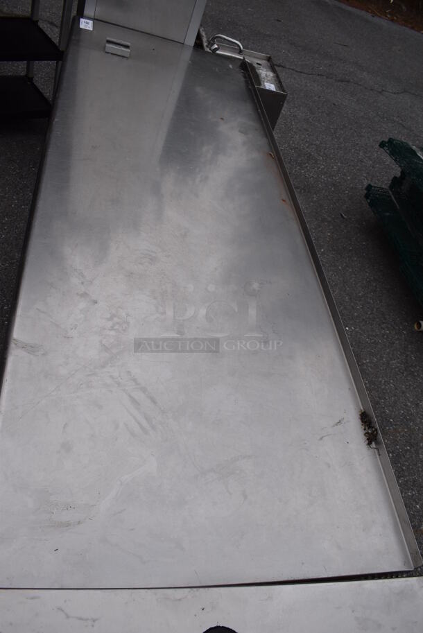 Stainless Steel Table w/ 2 Metal Under Shelves. 84x30x34.5 - Image 3 of 4