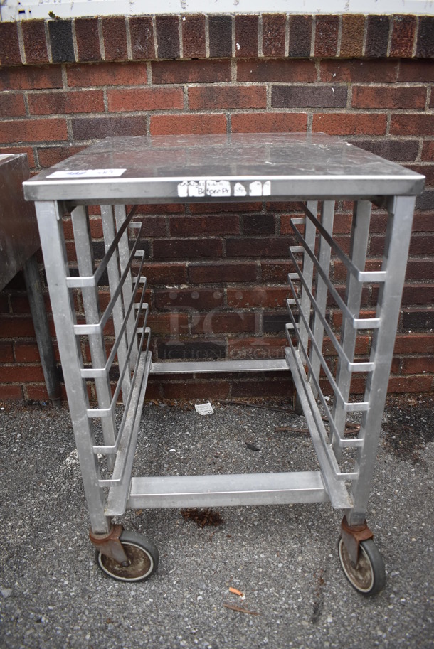 Metal Commercial Pan Transport Rack on Commercial Casters. 21x24x31 - Image 1 of 5