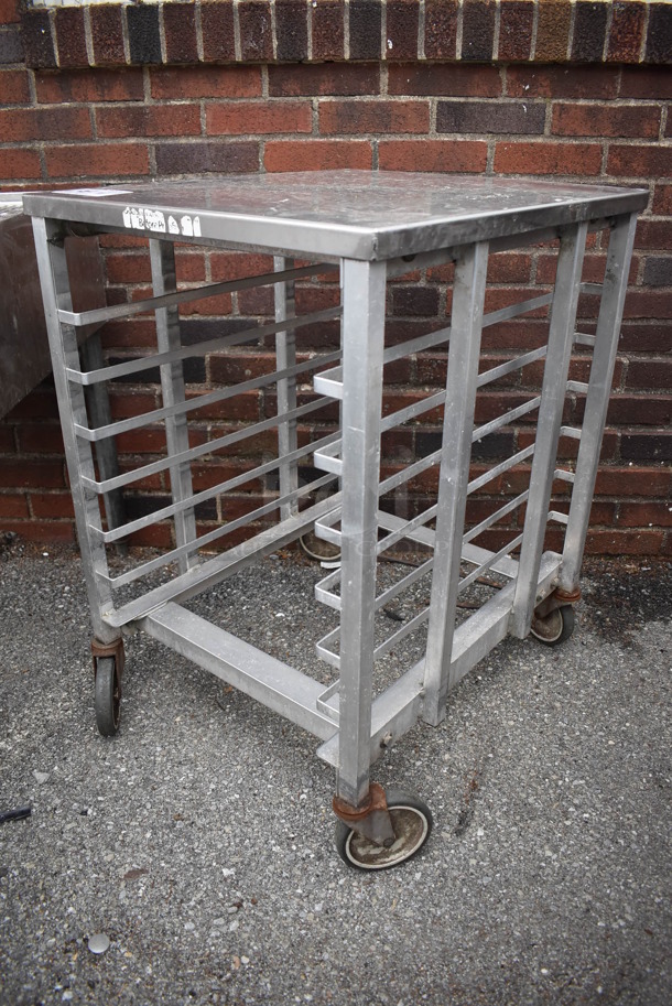 Metal Commercial Pan Transport Rack on Commercial Casters. 21x24x31 - Image 2 of 5