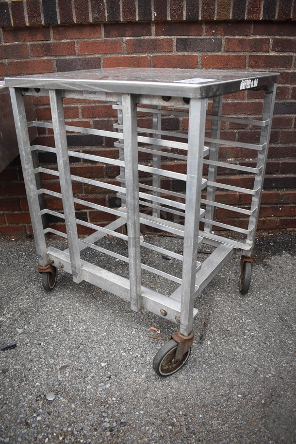 Metal Commercial Pan Transport Rack on Commercial Casters. 21x24x31 - Image 3 of 5