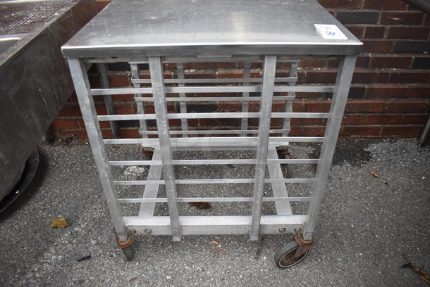 Metal Commercial Pan Transport Rack on Commercial Casters. 21x24x31 - Image 4 of 5