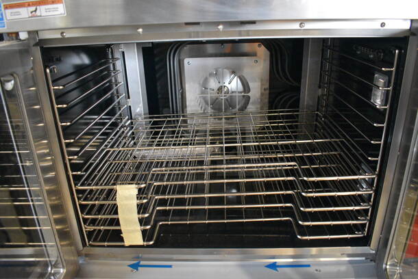 BRAND NEW SCRATCH AND DENT! Vulcan VC4ED Stainless Steel Commercial Electric Powered Single Deck Full Size Electric Convection Oven. 208 Volts, 1/3 Phase. 40.5x42x32. Tested and Working!
 - Image 6 of 6