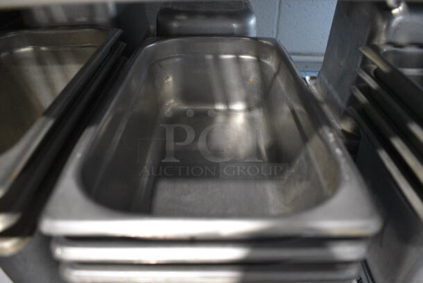 11 Stainless Steel 1/3 Size Drop In Bins. 1/3x4. 11 Times Your Bid! - Image 2 of 3