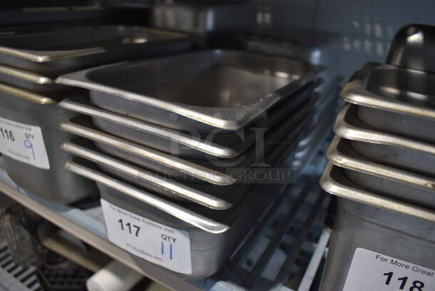 11 Stainless Steel 1/3 Size Drop In Bins. 1/3x4. 11 Times Your Bid! - Image 3 of 3