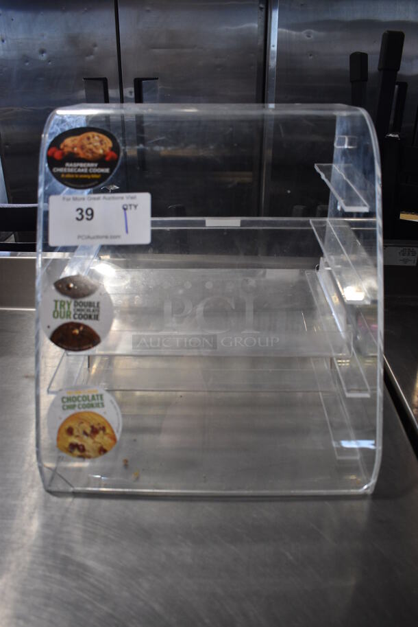 Clear Poly Countertop Cookie Merchandiser. 13.5x14x14 - Image 1 of 3