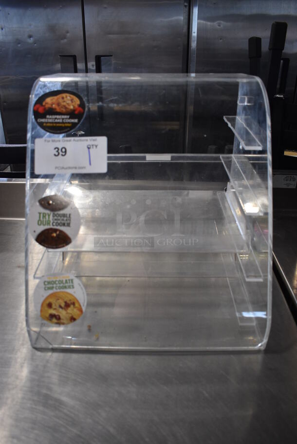 Clear Poly Countertop Cookie Merchandiser. 13.5x14x14