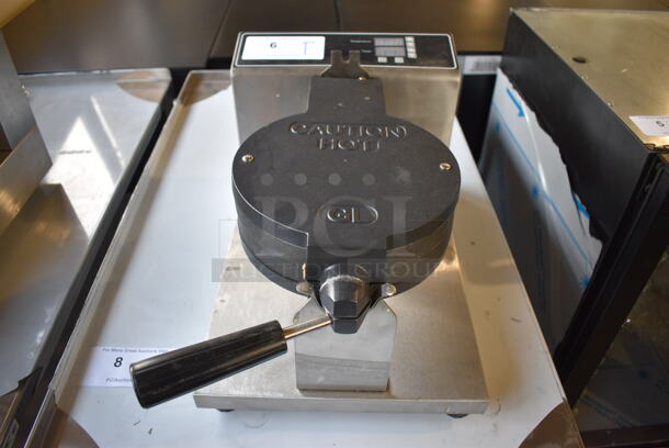 LIKE NEW! FY-GL02-D Stainless Steel Commercial Countertop Electric Powered Waffle Maker. 120 Volts, 1 Phase. 11.5x20x9.5. Tested and Working! - Image 2 of 7