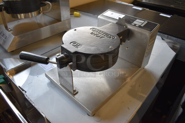 LIKE NEW! FY-GL02-D Stainless Steel Commercial Countertop Electric Powered Waffle Maker. 120 Volts, 1 Phase. 11.5x20x9.5. Tested and Working! - Image 3 of 7