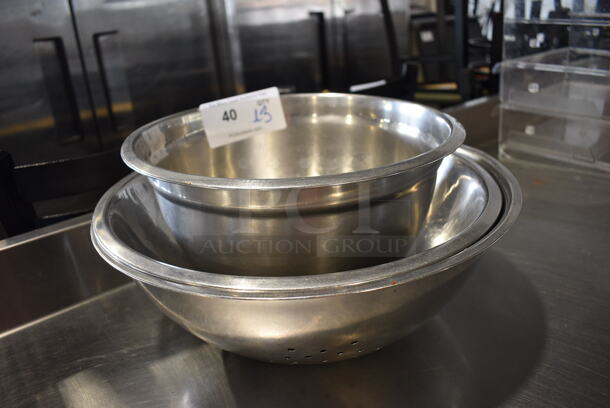 3 Various Metal Bowls. Includes 12x12x6.5. 3 Times Your Bid! - Image 2 of 4
