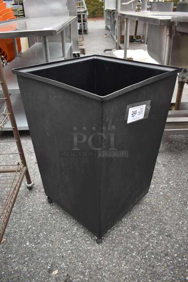 Black Poly Trash Can. 19x19x28.5 - Image 2 of 4