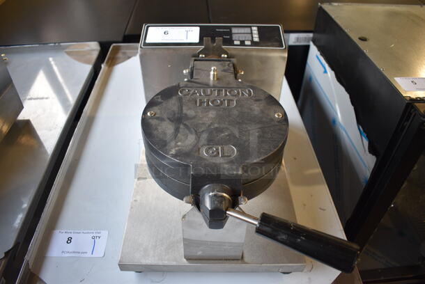 LIKE NEW! FY-GL02-D Stainless Steel Commercial Countertop Electric Powered Waffle Maker. 120 Volts, 1 Phase. 11.5x20x9.5. Tested and Working! - Image 5 of 7