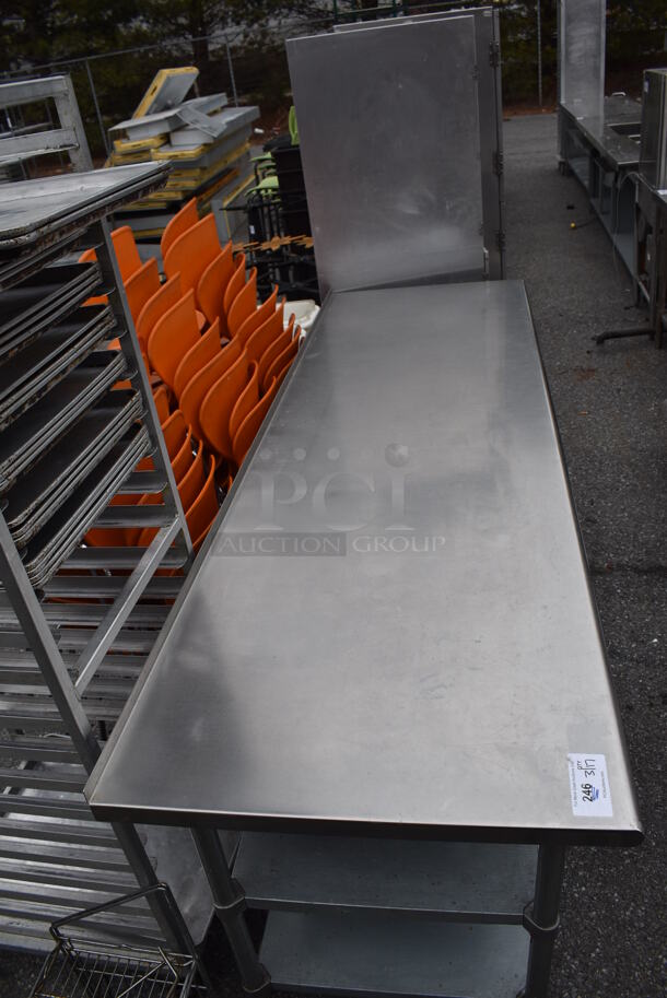 Stainless Steel Table w/ 2 Metal Under Shelves. 96x30x34.5 - Image 6 of 6