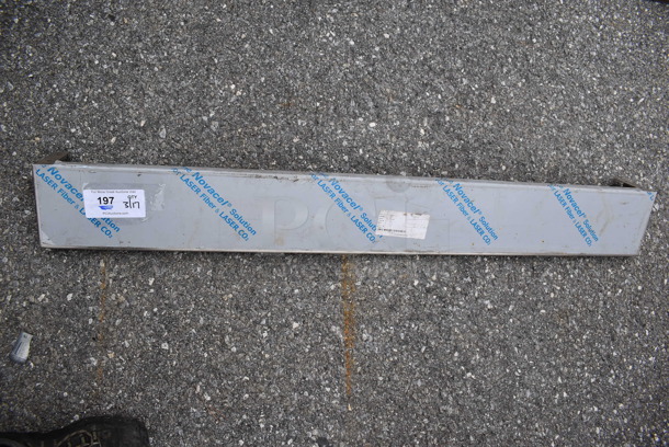 Metal Shelf w/ Brackets. 48x6x4 - Image 1 of 5