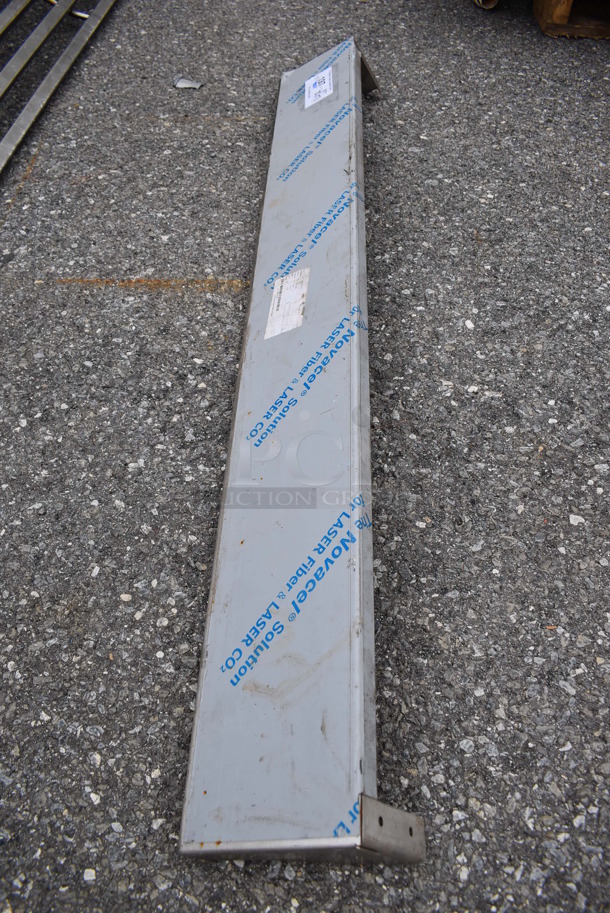Metal Shelf w/ Brackets. 48x6x4 - Image 3 of 5