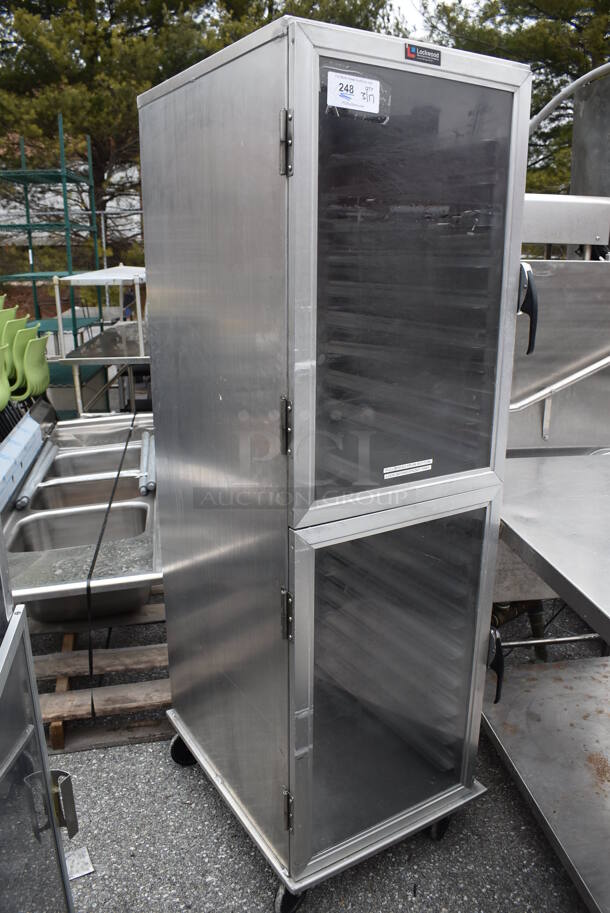 Lockwood Metal Commercial Pan Transport Rack on Commercial Casters. Missing 1 Door. 21x28x70.5 - Image 2 of 7