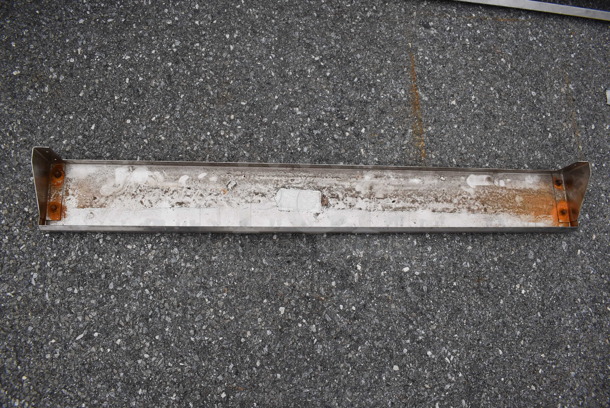 Metal Shelf w/ Brackets. 48x6x4 - Image 5 of 5