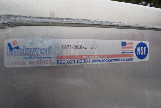 Lockwood Metal Commercial Pan Transport Rack on Commercial Casters. Missing 1 Door. 21x28x70.5 - Image 4 of 7