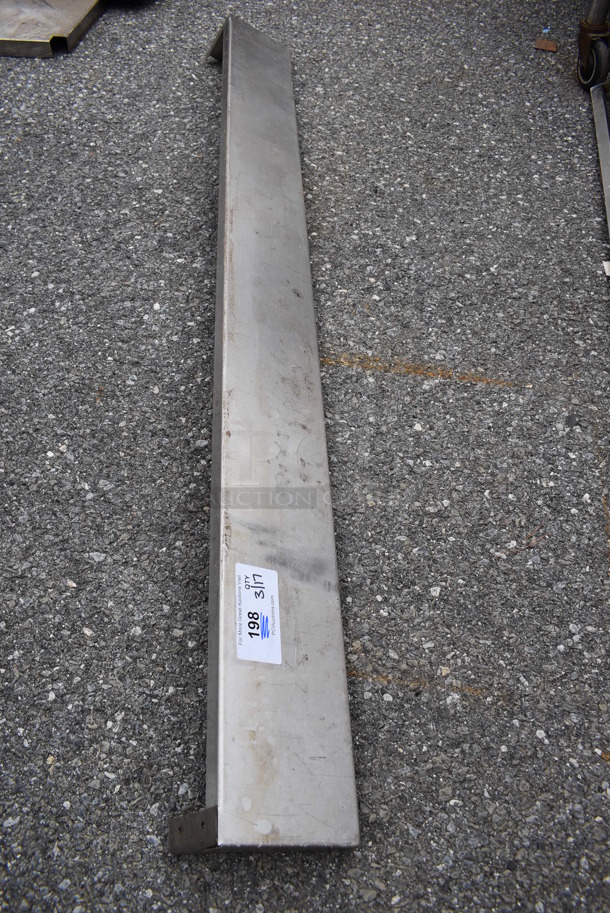 Metal Shelf w/ Brackets. 60x6x4 - Image 3 of 5