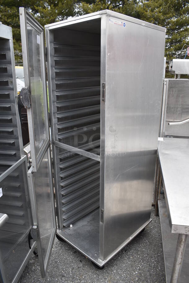 Lockwood Metal Commercial Pan Transport Rack on Commercial Casters. Missing 1 Door. 21x28x70.5 - Image 5 of 7