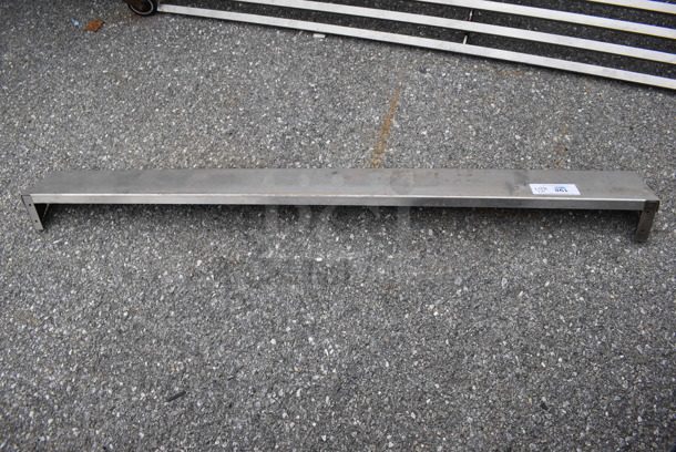 Metal Shelf w/ Brackets. 60x6x4 - Image 4 of 5