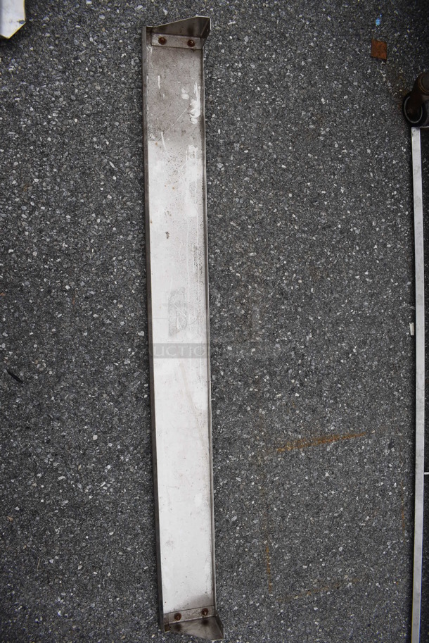 Metal Shelf w/ Brackets. 60x6x4 - Image 5 of 5