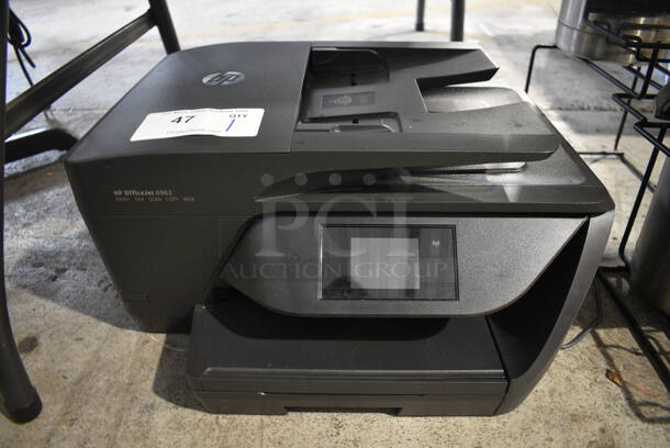 HP Officejet 6962 Countertop Printer Scanner Copier Fax Machine. 18x15x9 - Image 1 of 5