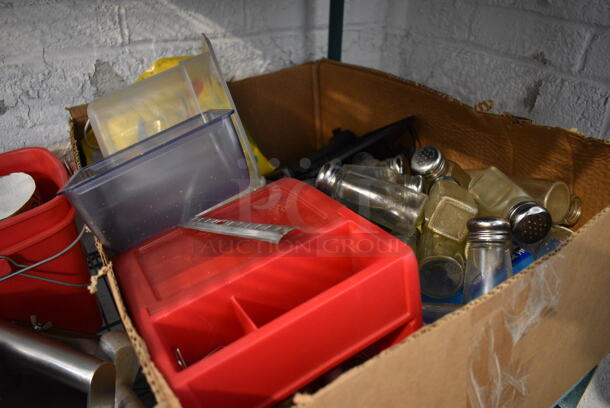 ALL ONE MONEY! Tier Lot of Various Items Including Drip Trays, Poly Buckets, Scraper and Brother Label Printer - Image 5 of 5