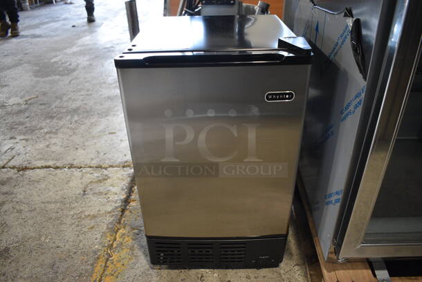 BRAND NEW SCRATCH AND DENT! 2018 Whynter UIM-155a Stainless Steel Commercial Self Contained Ice Machine. 115 Volts, 1 Phase. 15x18x25. Tested and Working!