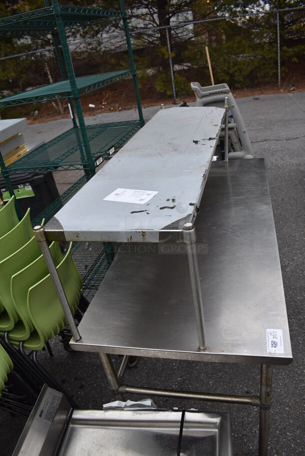 Stainless Steel Table w/ Over Shelf. 72x30x54 - Image 6 of 6