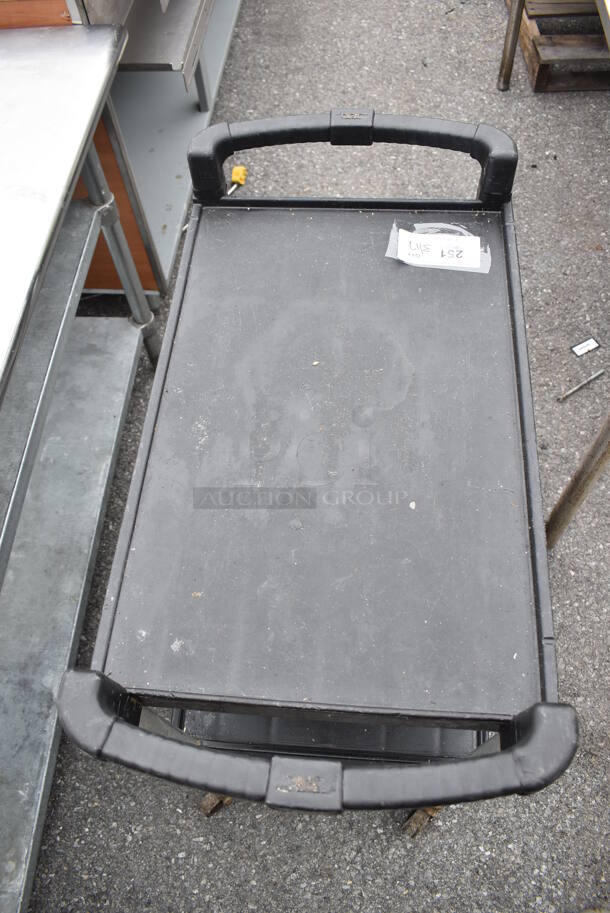 Black Poly 3 Tier Cart on Commercial Casters. 16x31x36 - Image 5 of 5