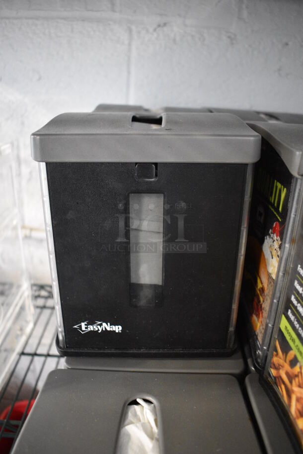 6 EasyNap Black and Gray Poly Countertop Napkin Dispensers. 7.5x6x7. 6 Times Your Bid! - Image 4 of 5