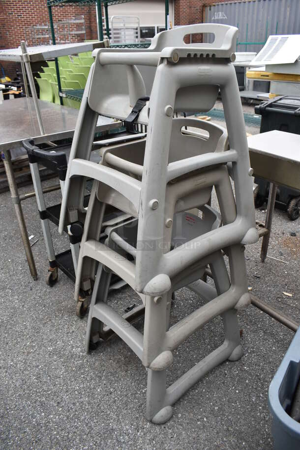 2 Rubbermaid Gray Poly High Chairs. 22x23x30. 2 Times Your Bid! - Image 3 of 4