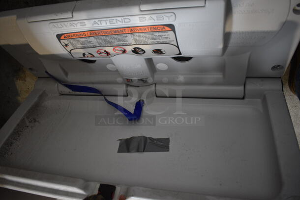 Foundations Gray Poly Wall Mount Diaper Changing Station. 34x4x17.5 - Image 3 of 3