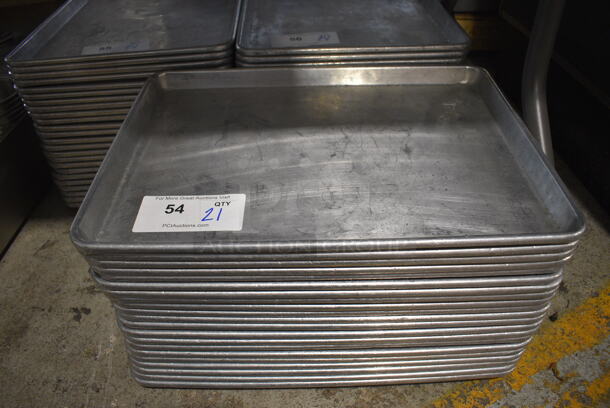 24 Metal Half Size Baking Pans. 13x18x1. 24 Times Your Bid! - Image 2 of 5