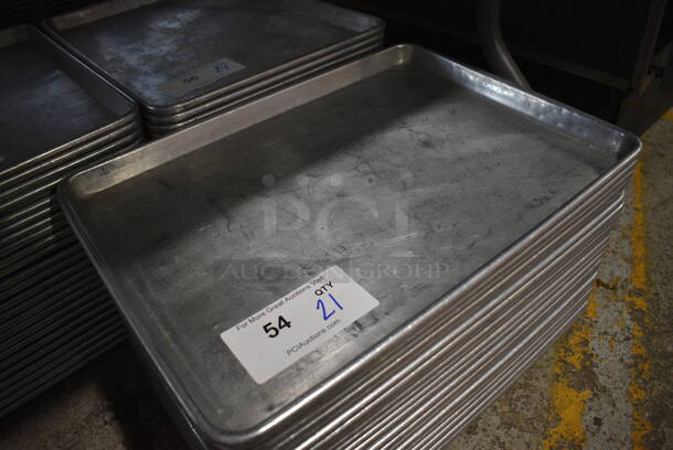 24 Metal Half Size Baking Pans. 13x18x1. 24 Times Your Bid! - Image 3 of 5